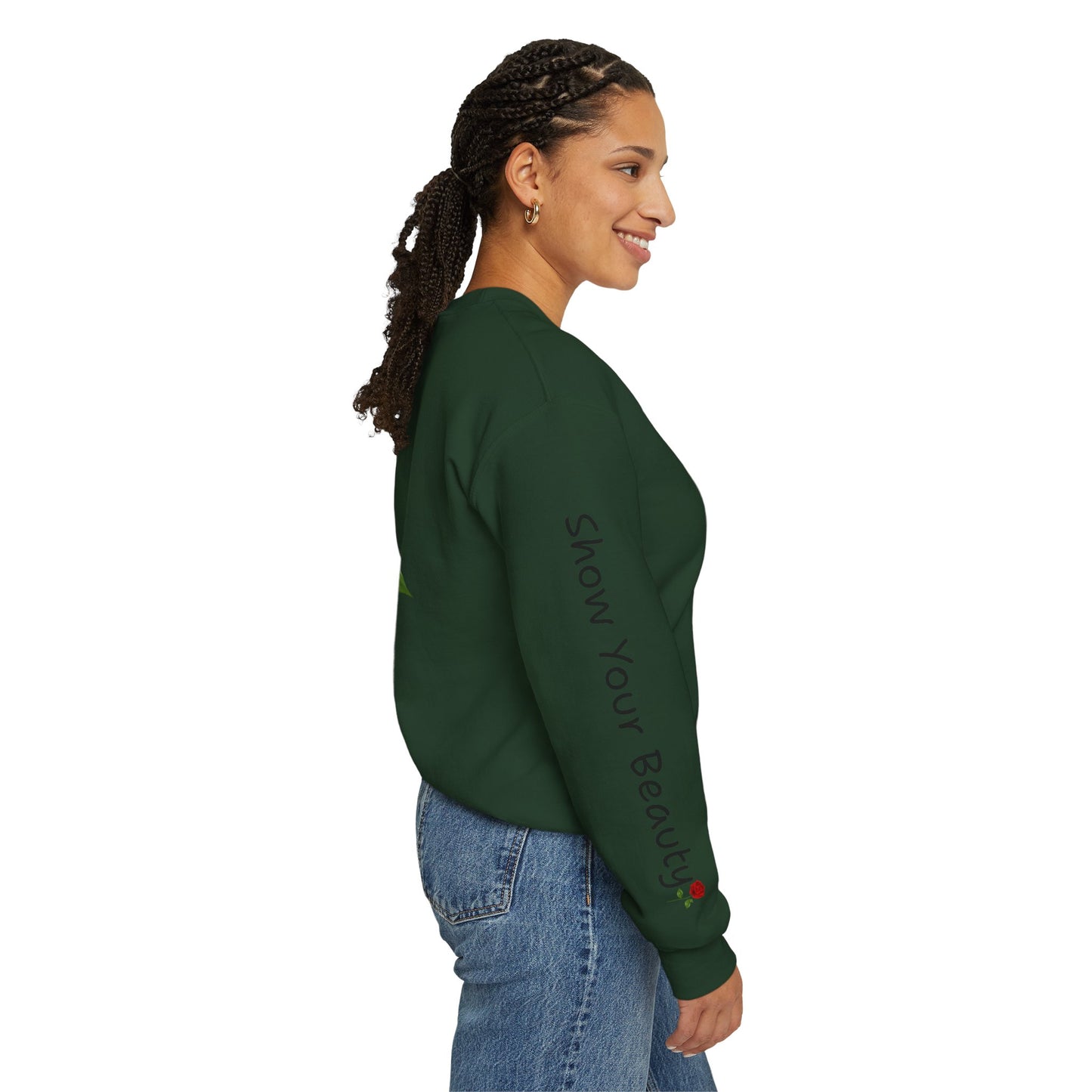 Beauty Rose Crewneck Sweatshirt