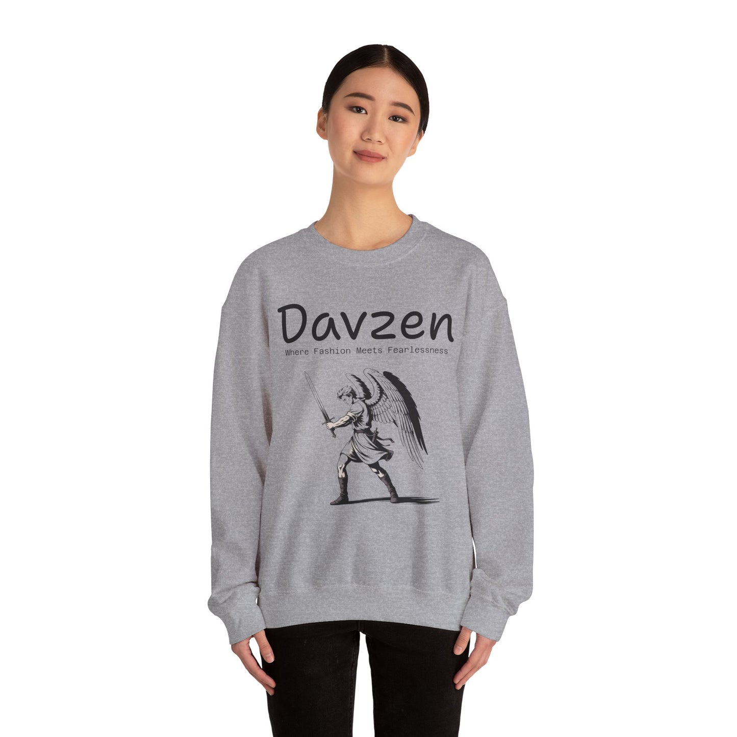 Davzen; Where Fashion Meets Fearlessness; Crewneck Sweatshirt - Unisex Heavy Blend