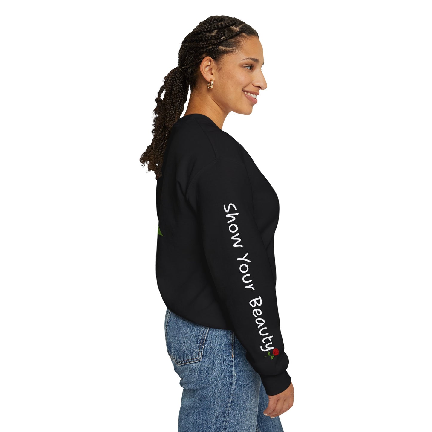 Beauty Rose Crewneck Sweatshirt
