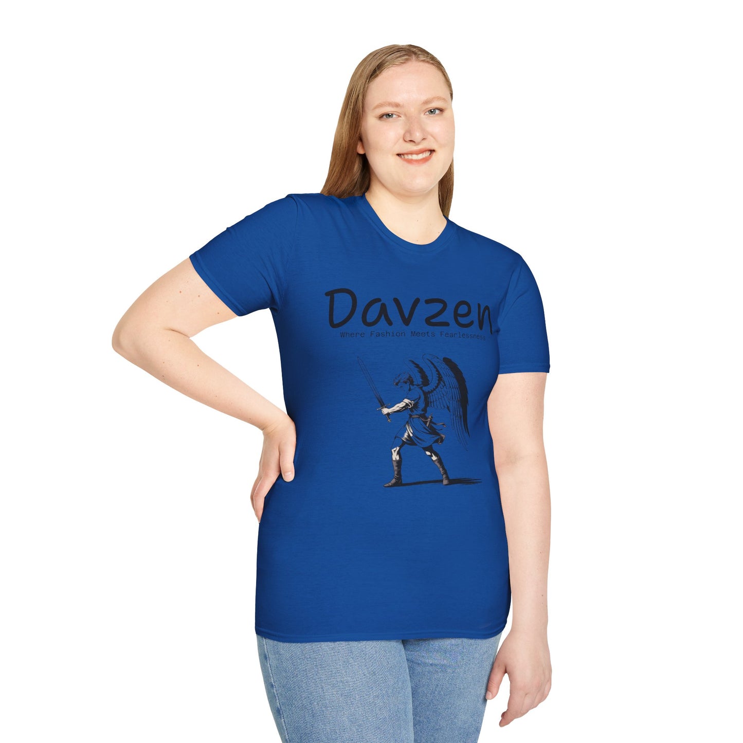 Angel Sword Unisex T-Shirt with Davzen Slogan