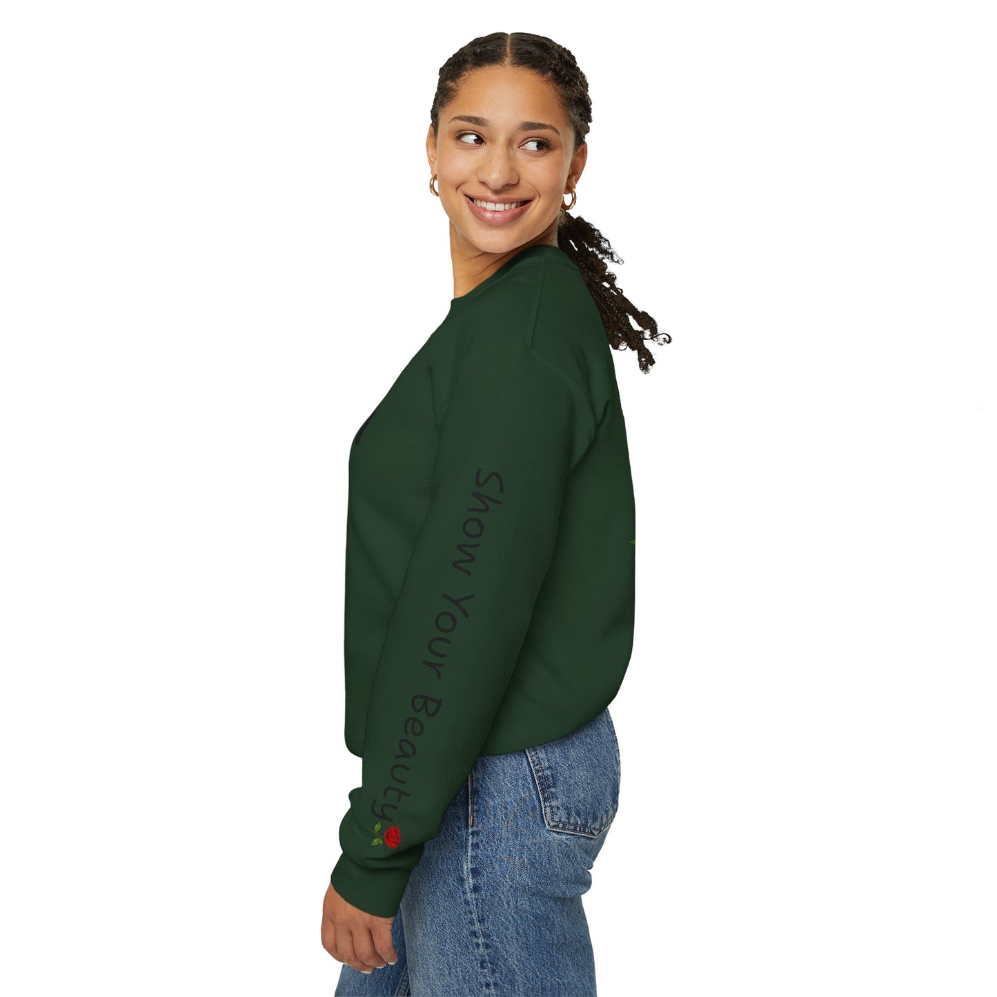 Beauty Rose Crewneck Sweatshirt