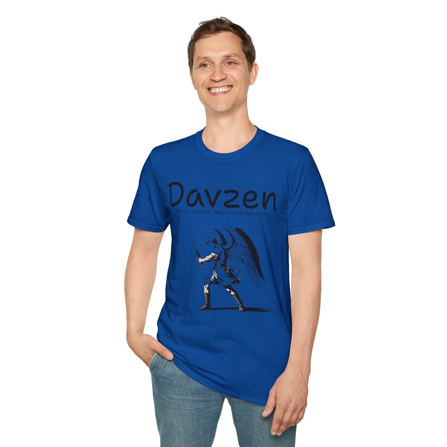 Angel Sword Unisex T-Shirt with Davzen Slogan