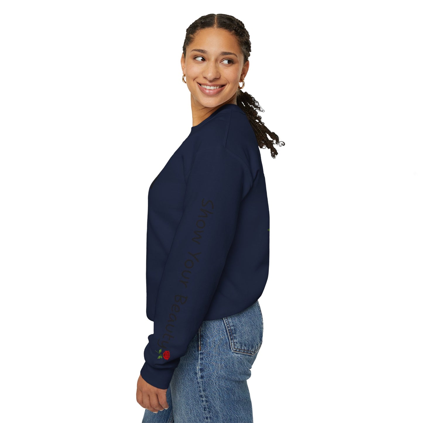 Beauty Rose Crewneck Sweatshirt