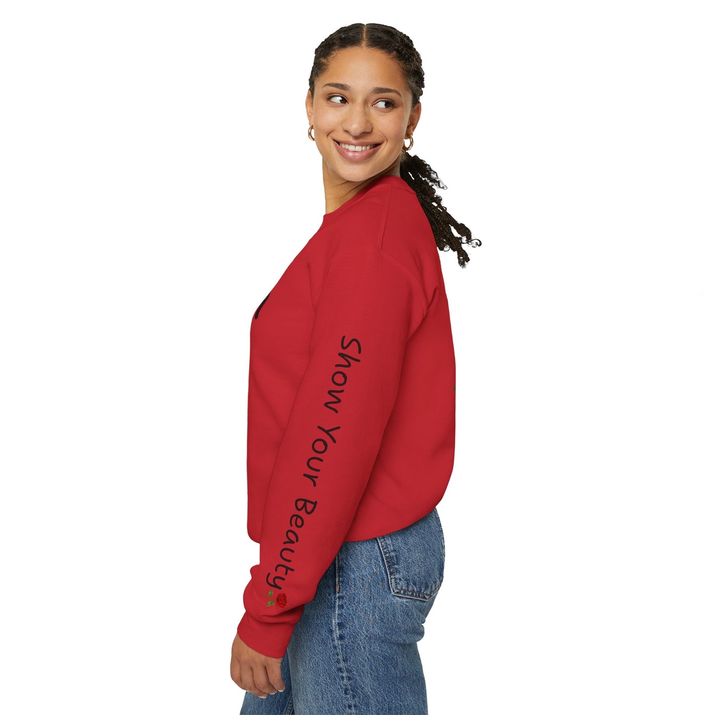 Beauty Rose Crewneck Sweatshirt