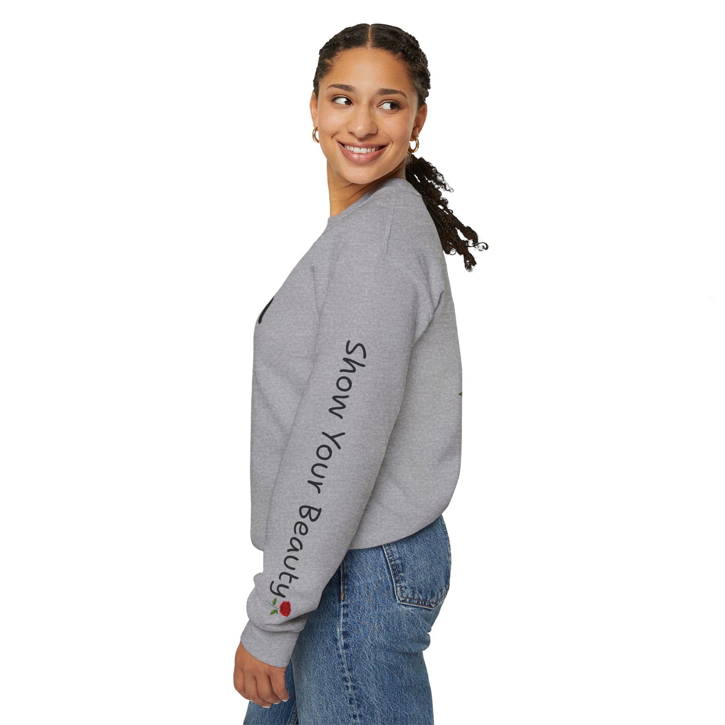 Beauty Rose Crewneck Sweatshirt