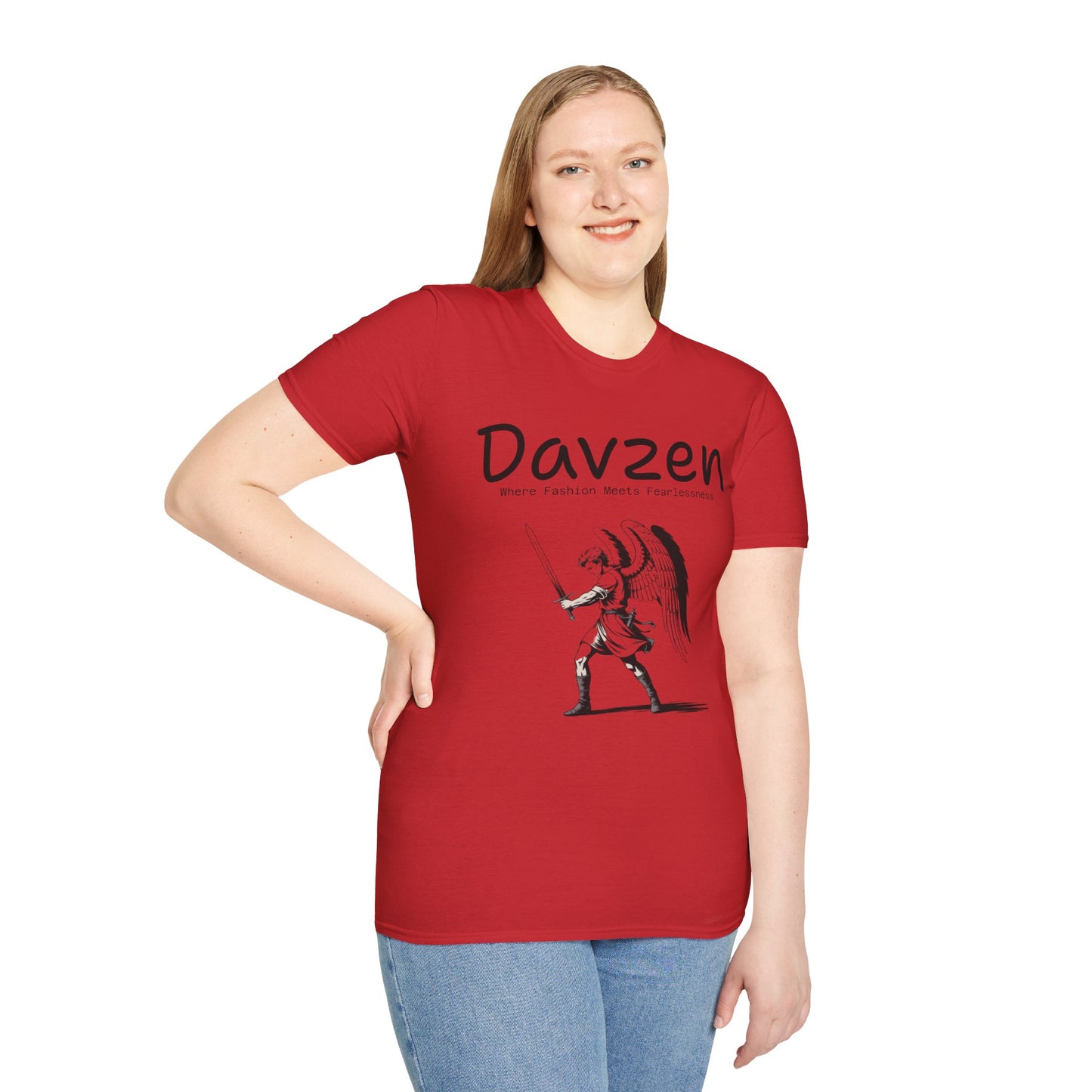 Angel Sword Unisex T-Shirt with Davzen Slogan