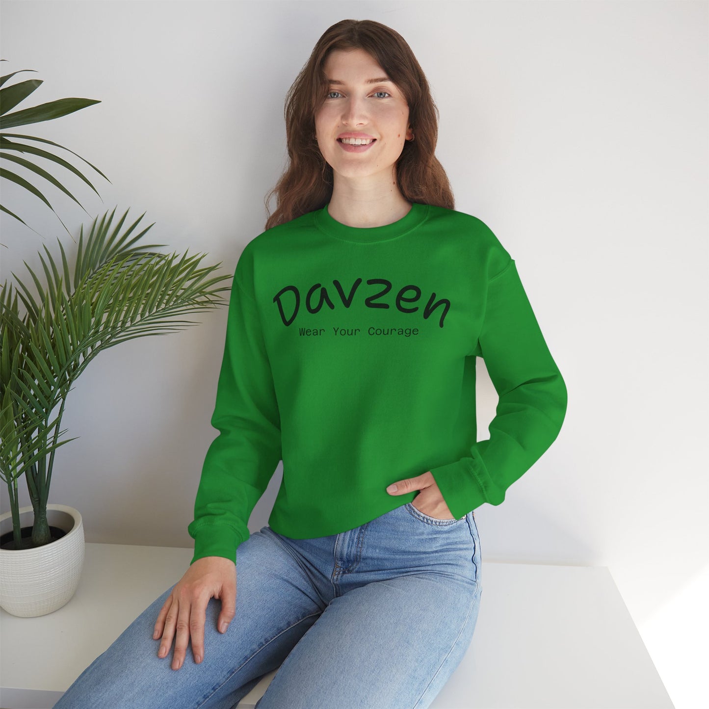 Crewneck Sweatshirt Courage Wear Davzen Unisex Heavy Blend