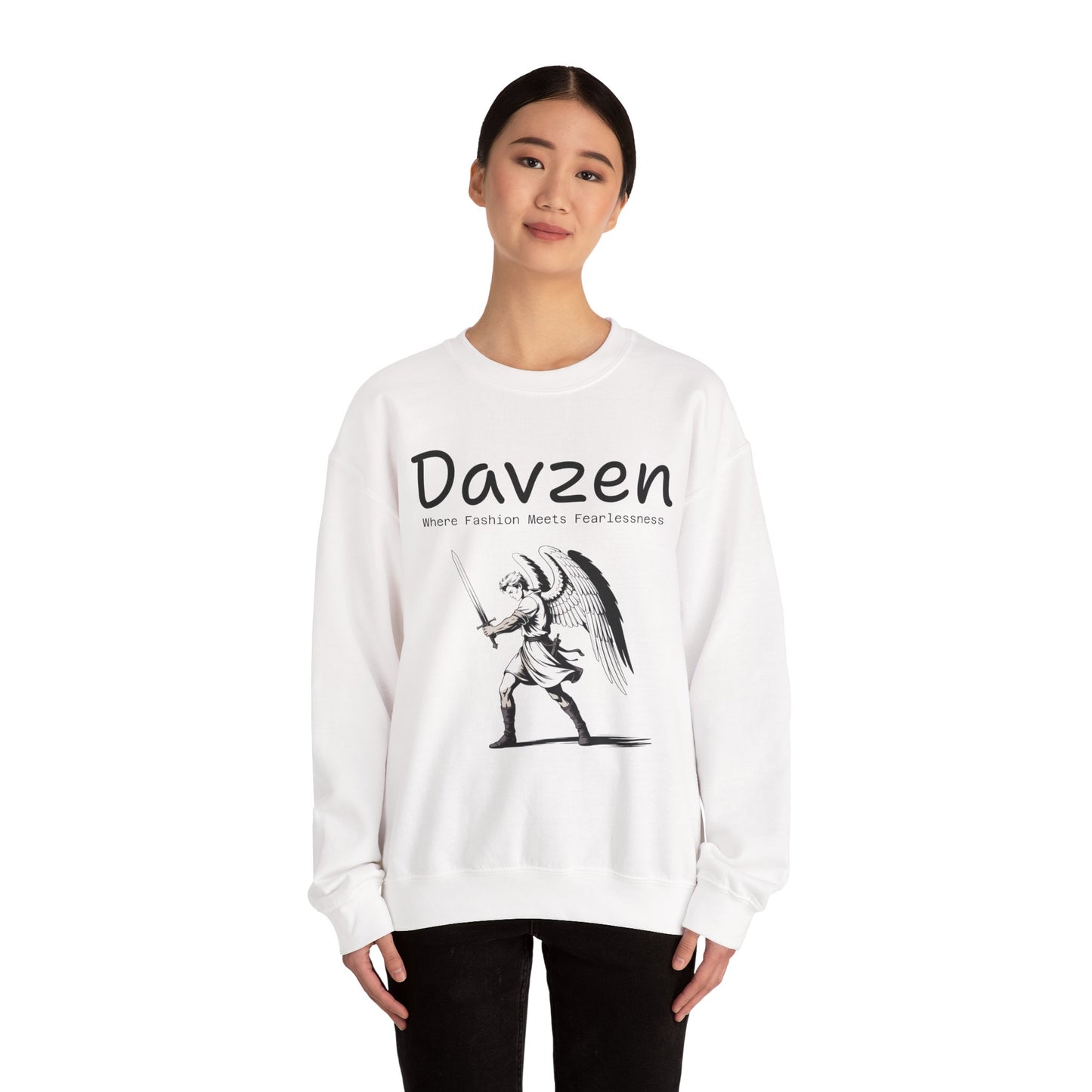 Davzen; Where Fashion Meets Fearlessness; Crewneck Sweatshirt - Unisex Heavy Blend
