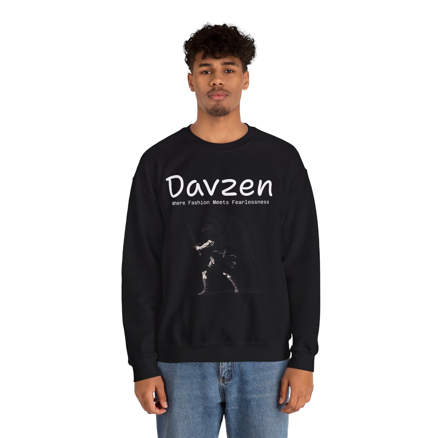 Davzen; Where Fashion Meets Fearlessness; Crewneck Sweatshirt - Unisex Heavy Blend