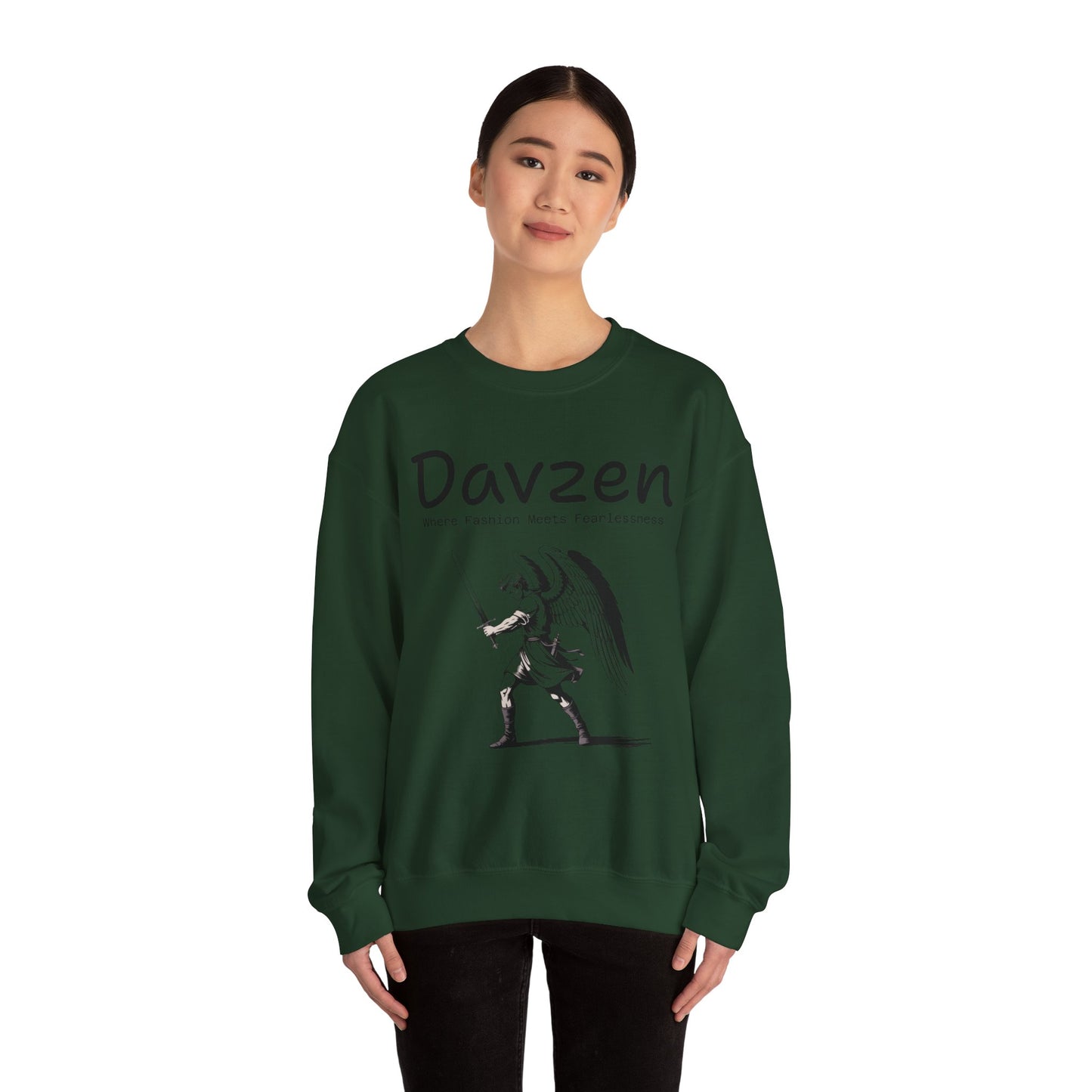 Davzen; Where Fashion Meets Fearlessness; Crewneck Sweatshirt - Unisex Heavy Blend