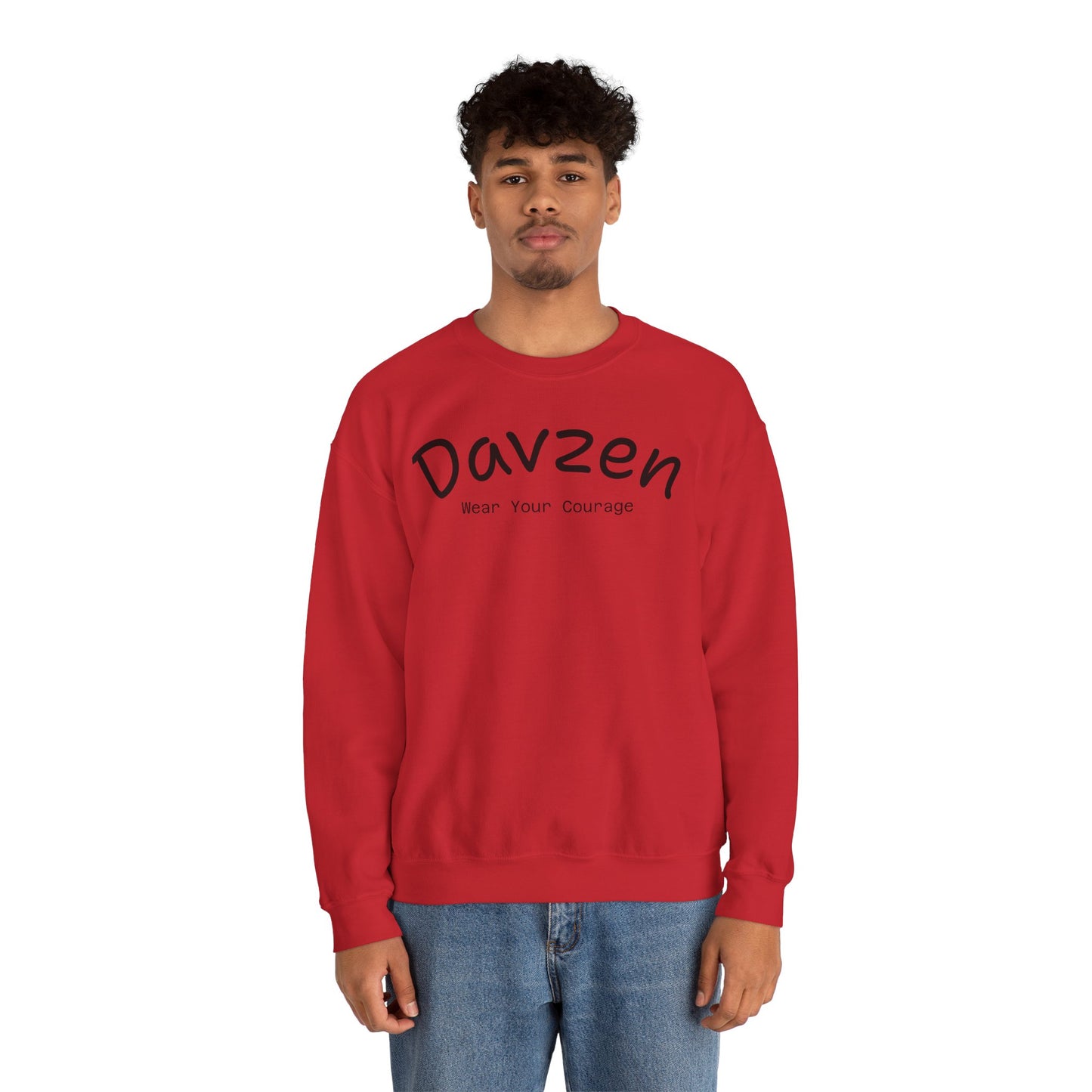 Crewneck Sweatshirt Courage Wear Davzen Unisex Heavy Blend