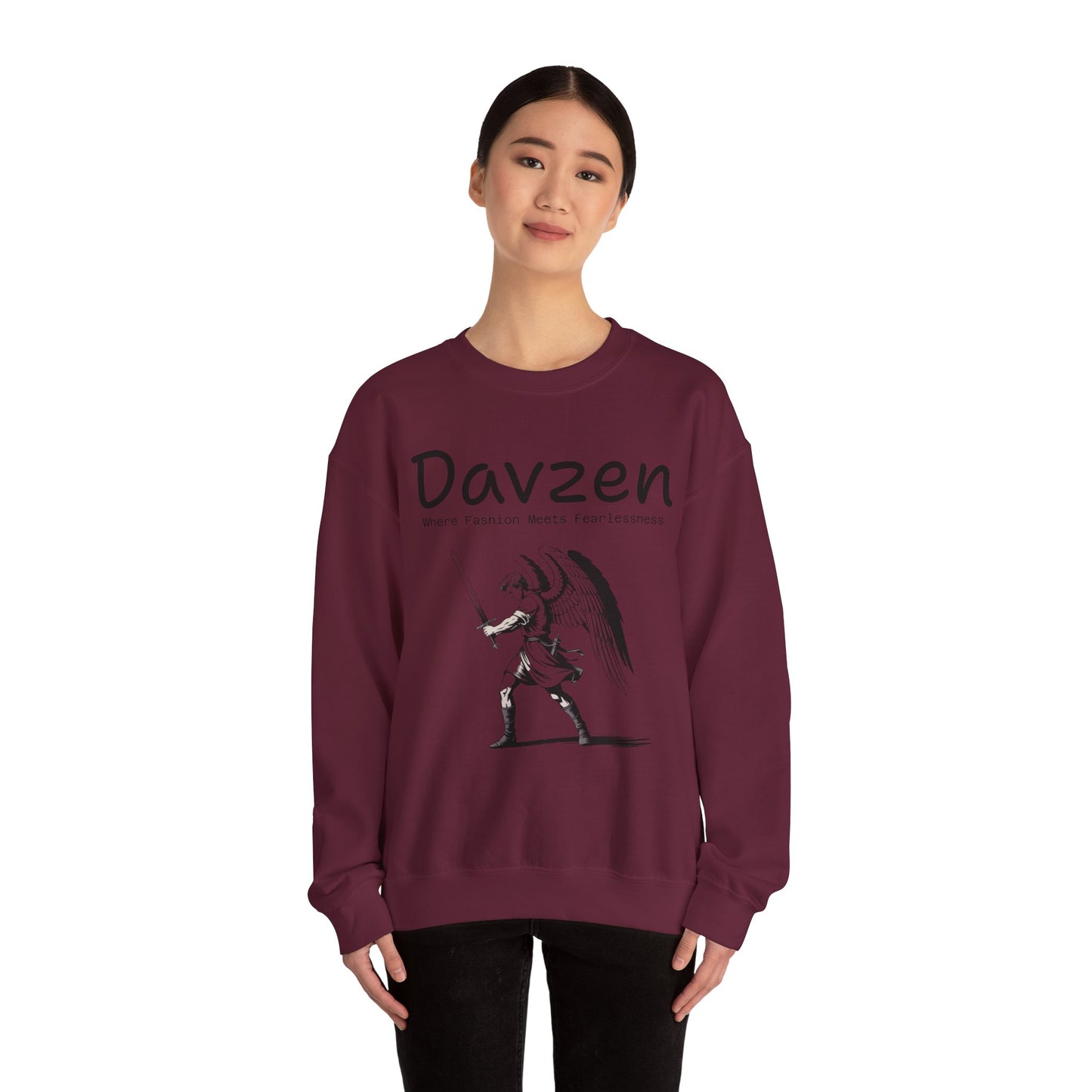 Davzen; Where Fashion Meets Fearlessness; Crewneck Sweatshirt - Unisex Heavy Blend