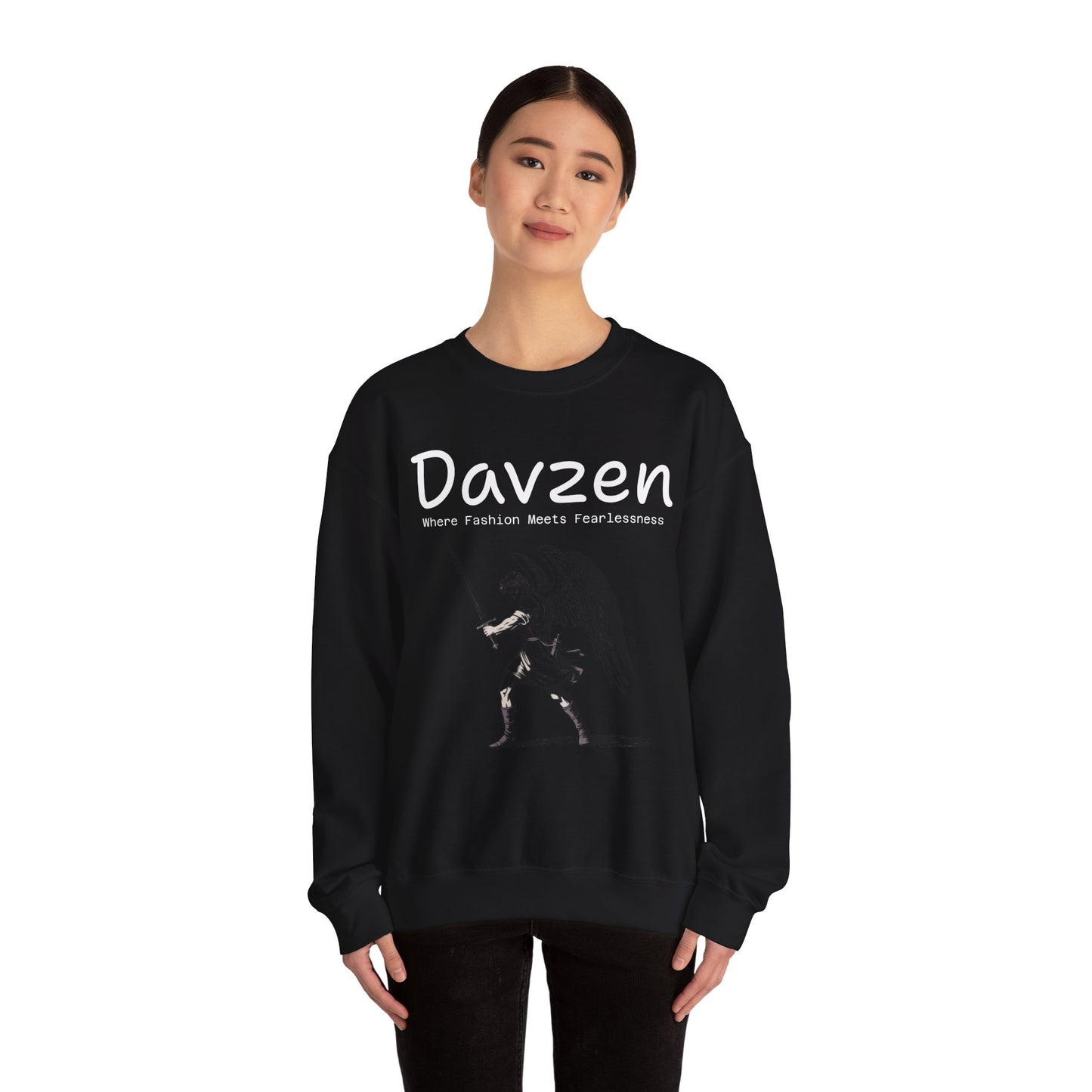 Davzen; Where Fashion Meets Fearlessness; Crewneck Sweatshirt - Unisex Heavy Blend