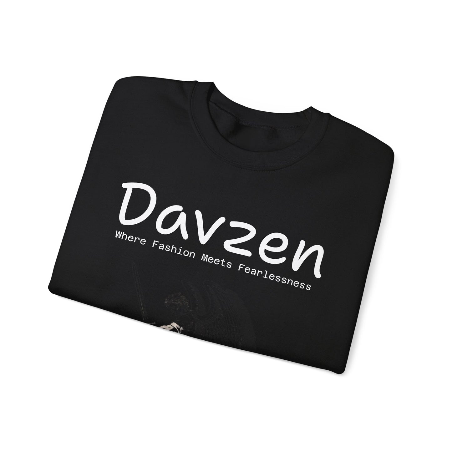 Davzen; Where Fashion Meets Fearlessness; Crewneck Sweatshirt - Unisex Heavy Blend