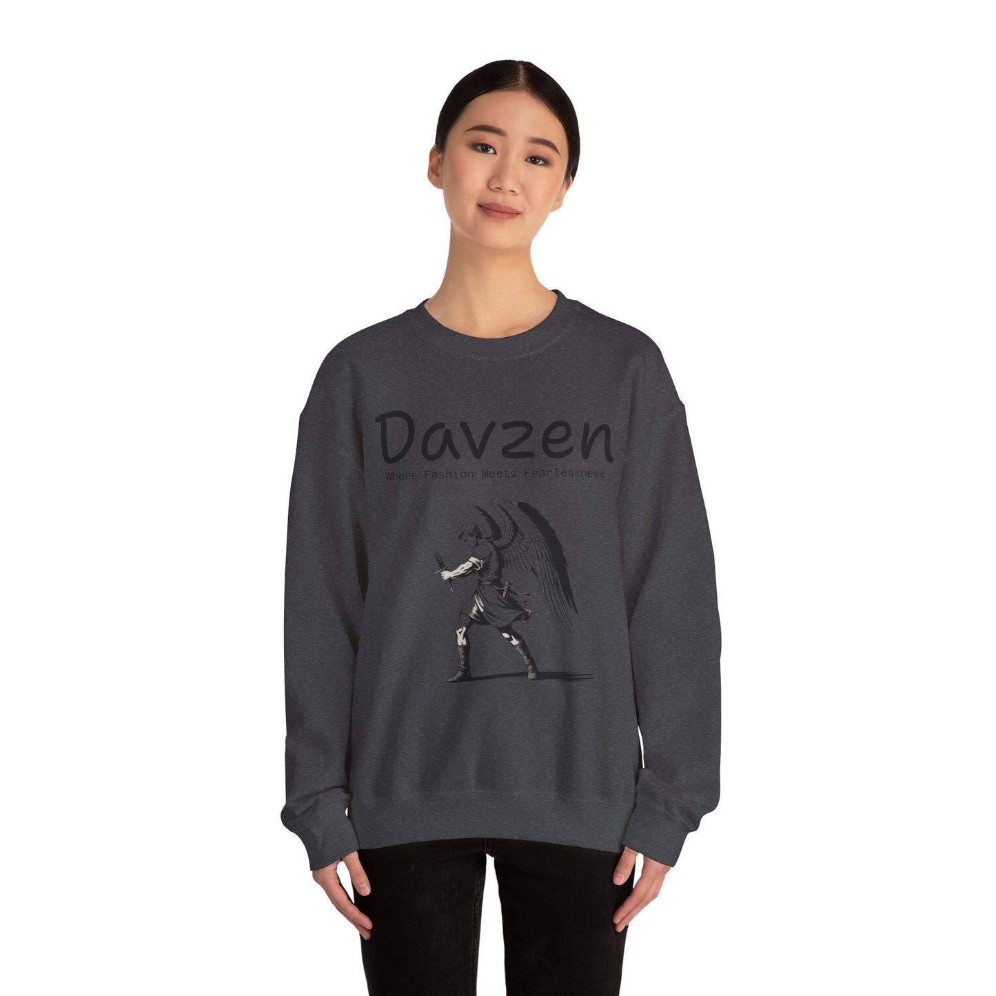 Davzen; Where Fashion Meets Fearlessness; Crewneck Sweatshirt - Unisex Heavy Blend