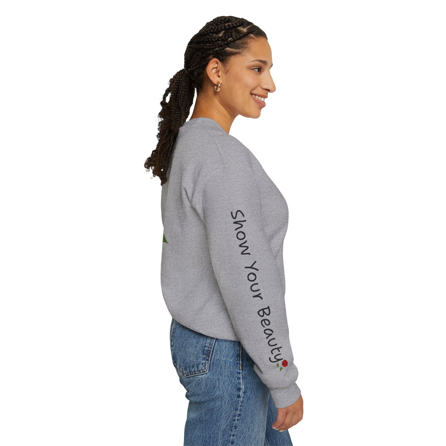 Beauty Rose Crewneck Sweatshirt