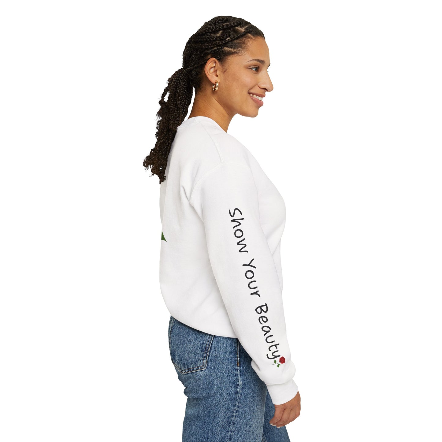 Beauty Rose Crewneck Sweatshirt