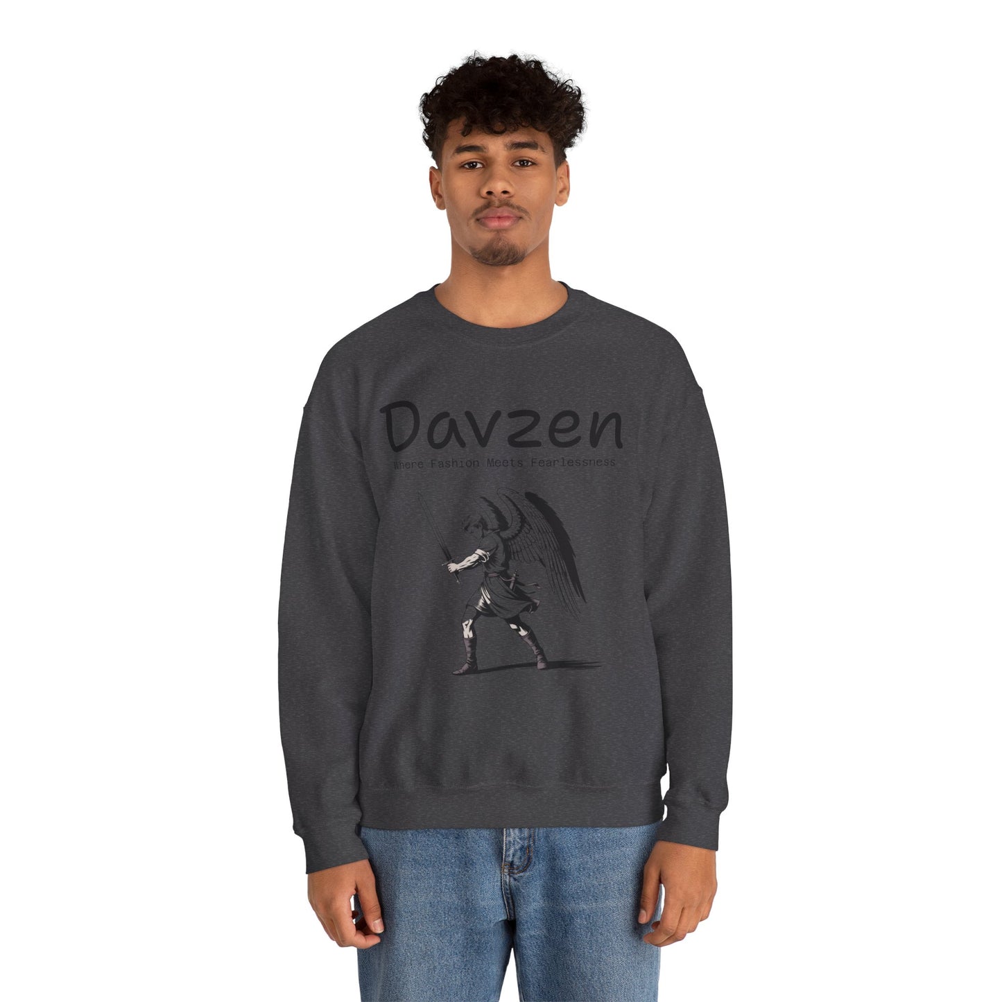 Davzen; Where Fashion Meets Fearlessness; Crewneck Sweatshirt - Unisex Heavy Blend