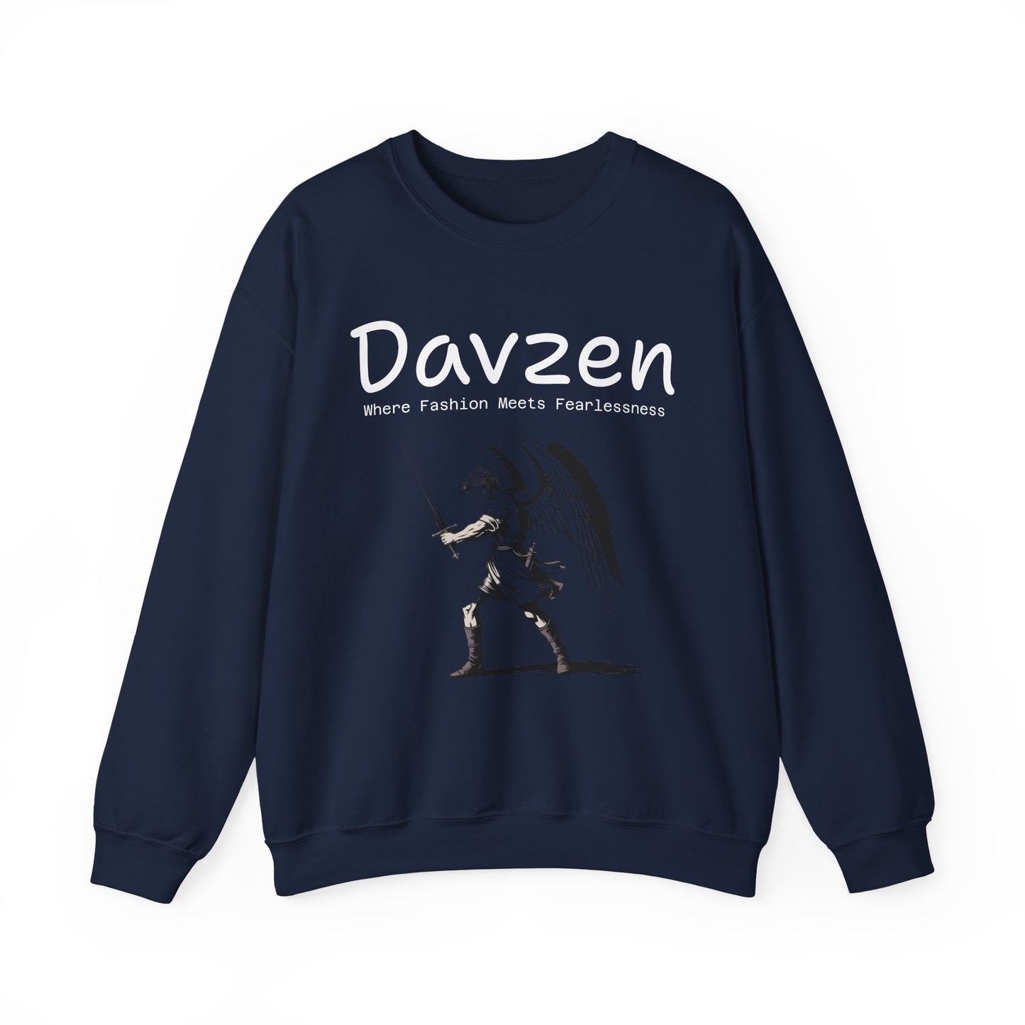 Davzen; Where Fashion Meets Fearlessness; Crewneck Sweatshirt - Unisex Heavy Blend