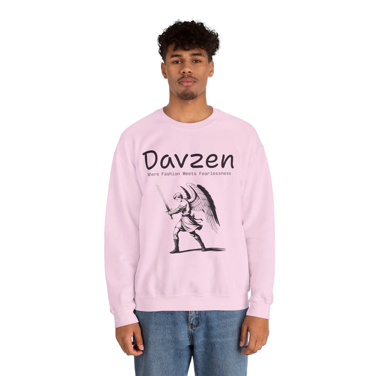 Davzen; Where Fashion Meets Fearlessness; Crewneck Sweatshirt - Unisex Heavy Blend