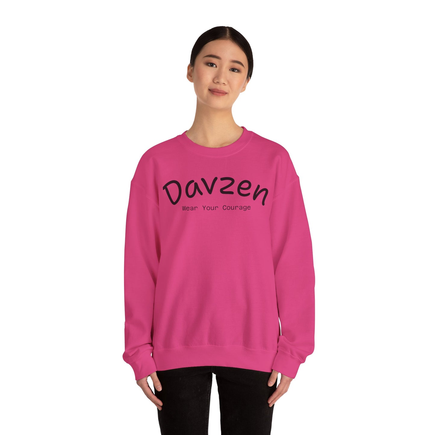 Crewneck Sweatshirt Courage Wear Davzen Unisex Heavy Blend