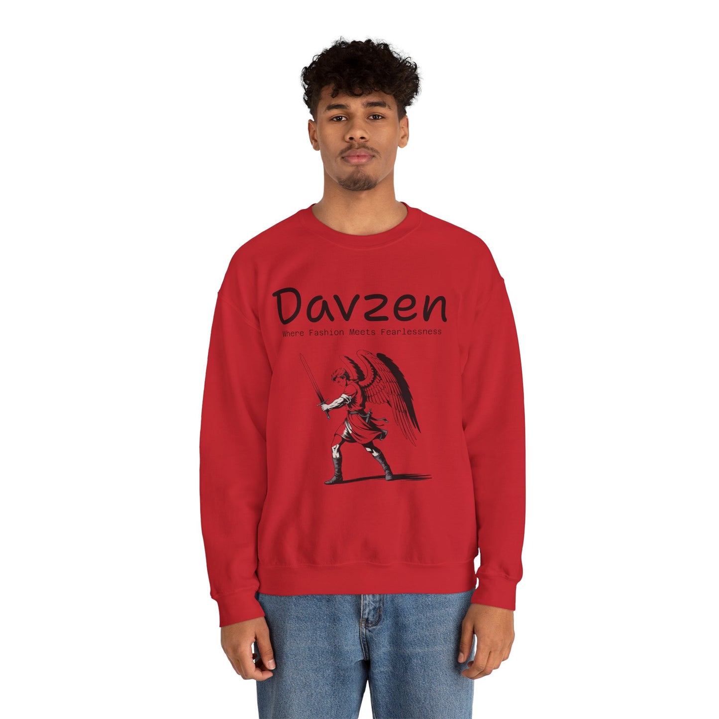 Davzen; Where Fashion Meets Fearlessness; Crewneck Sweatshirt - Unisex Heavy Blend