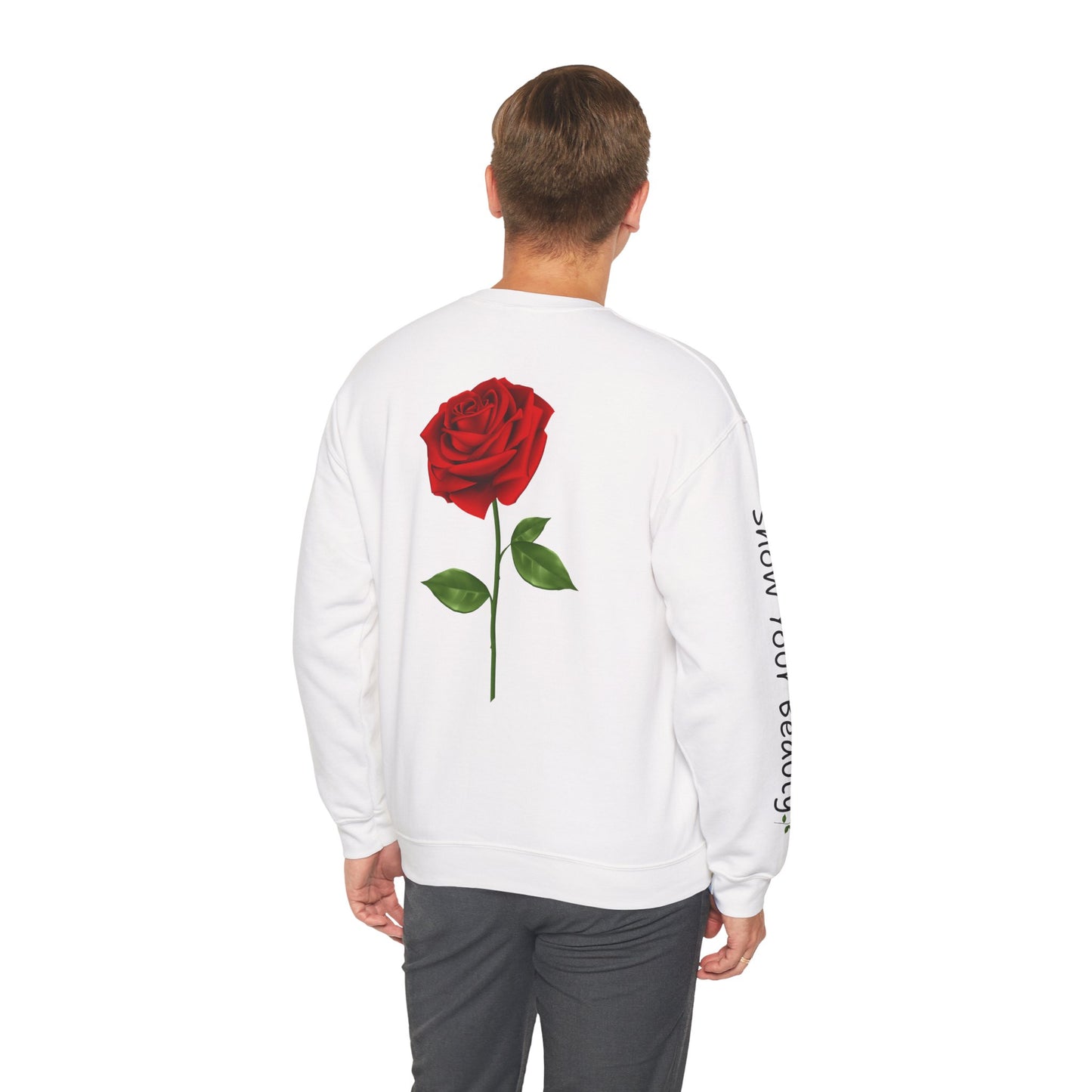 Beauty Rose Crewneck Sweatshirt