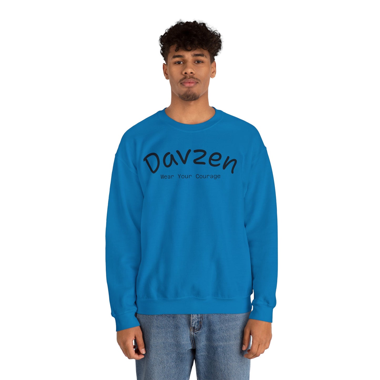 Crewneck Sweatshirt Courage Wear Davzen Unisex Heavy Blend