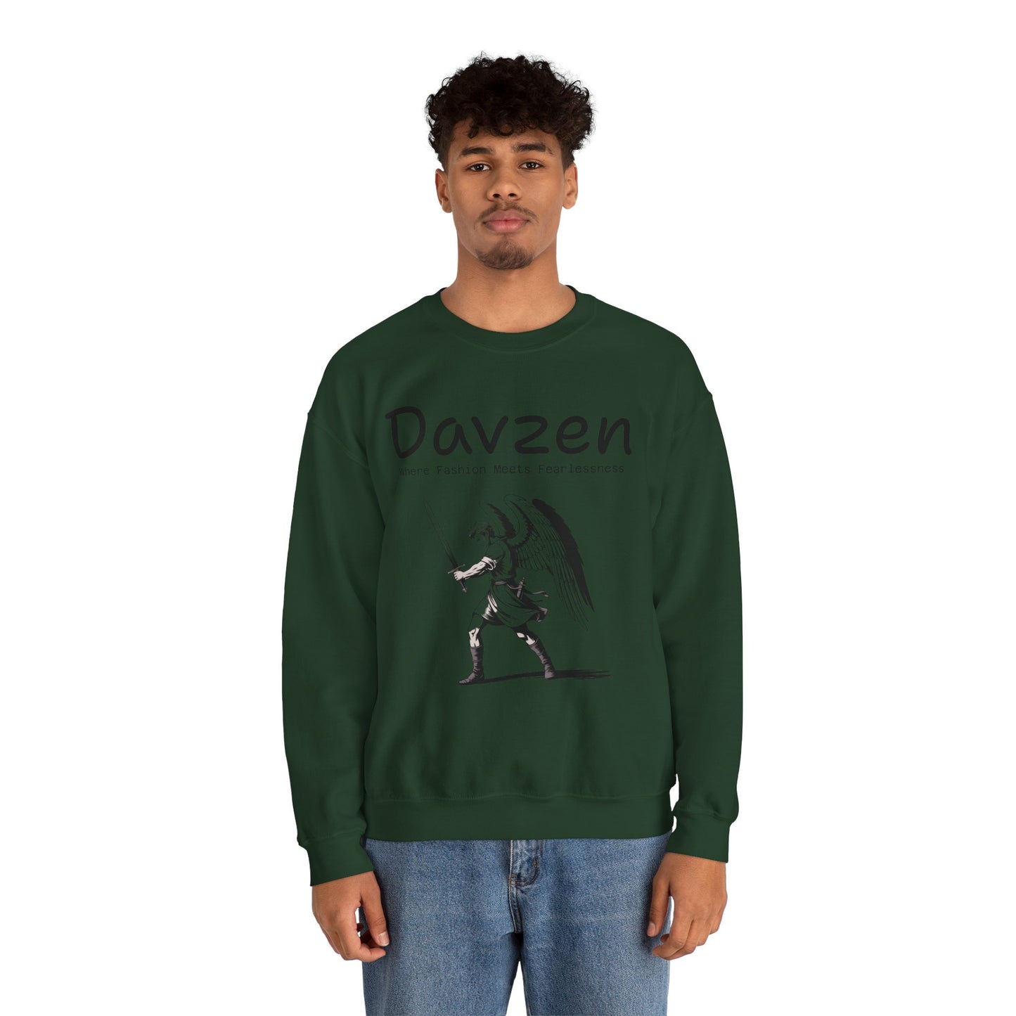 Davzen; Where Fashion Meets Fearlessness; Crewneck Sweatshirt - Unisex Heavy Blend