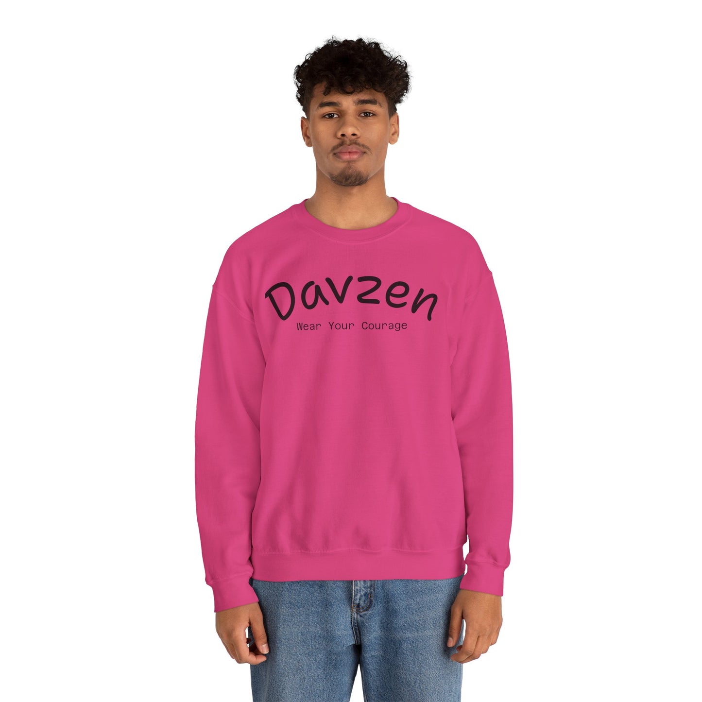 Crewneck Sweatshirt Courage Wear Davzen Unisex Heavy Blend