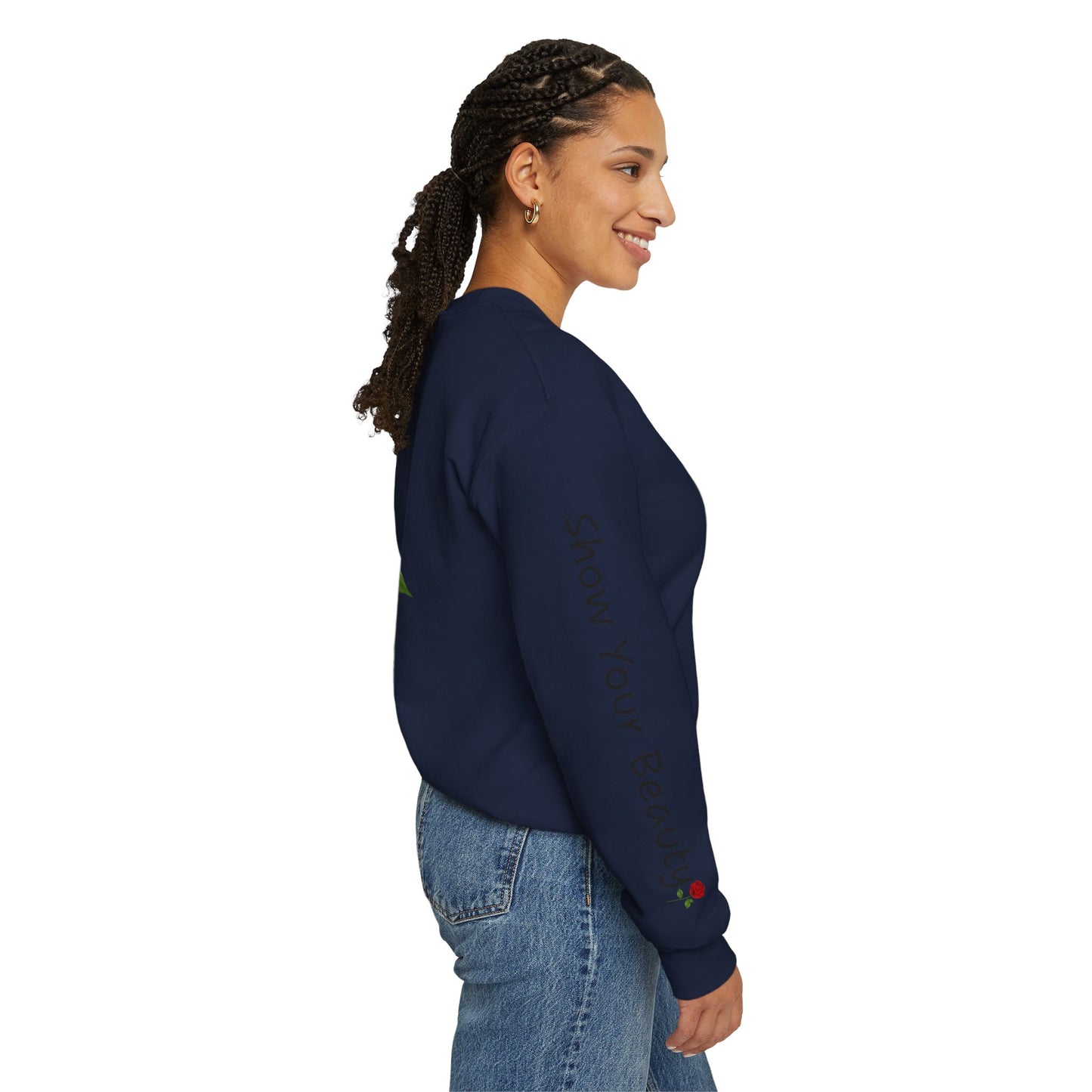 Beauty Rose Crewneck Sweatshirt