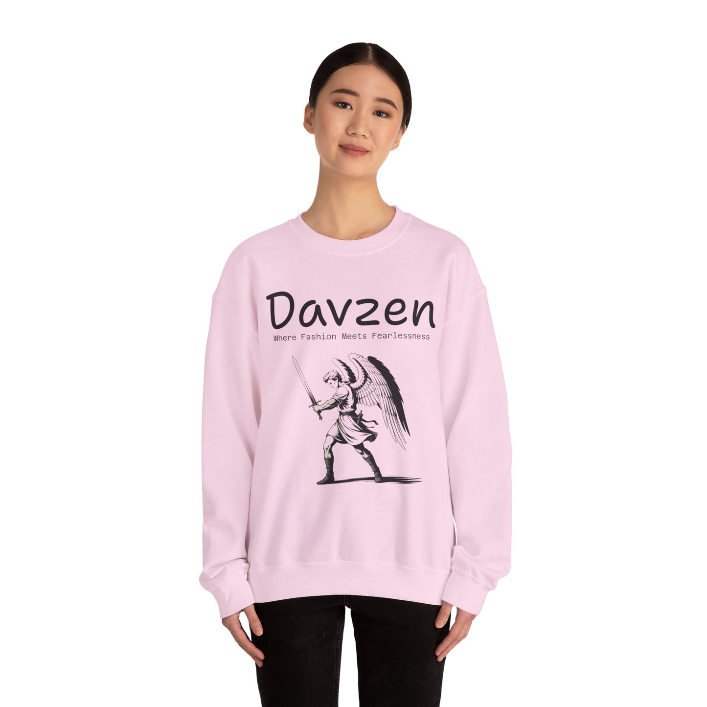 Davzen; Where Fashion Meets Fearlessness; Crewneck Sweatshirt - Unisex Heavy Blend