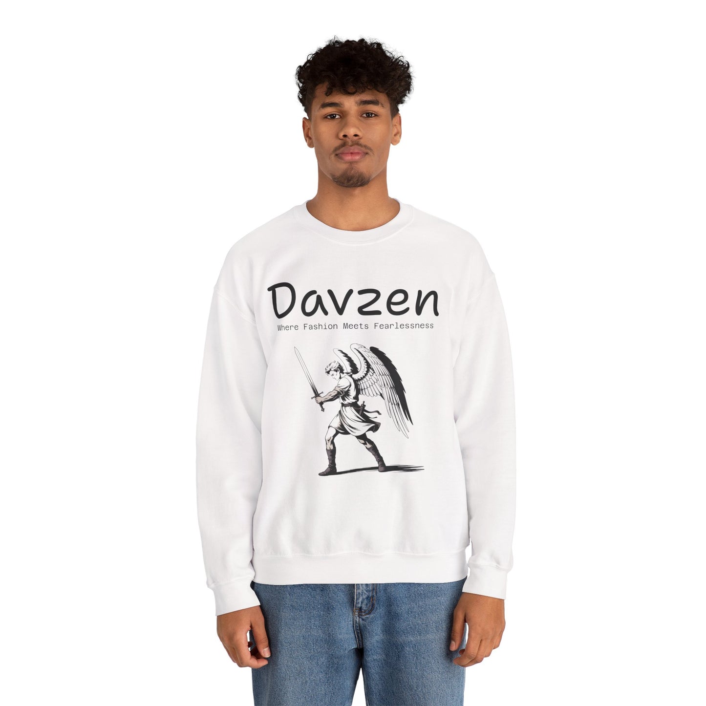 Davzen; Where Fashion Meets Fearlessness; Crewneck Sweatshirt - Unisex Heavy Blend