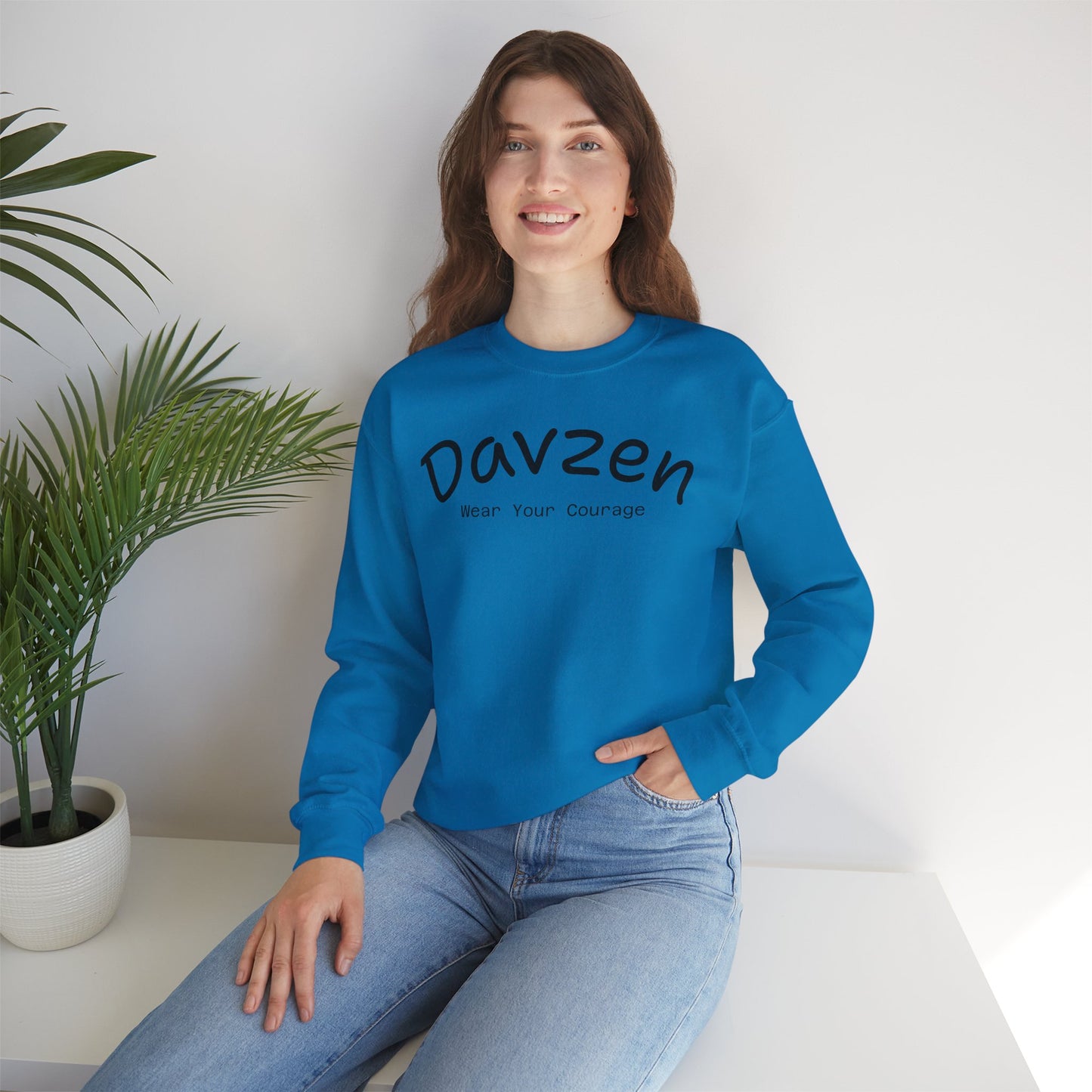 Crewneck Sweatshirt Courage Wear Davzen Unisex Heavy Blend