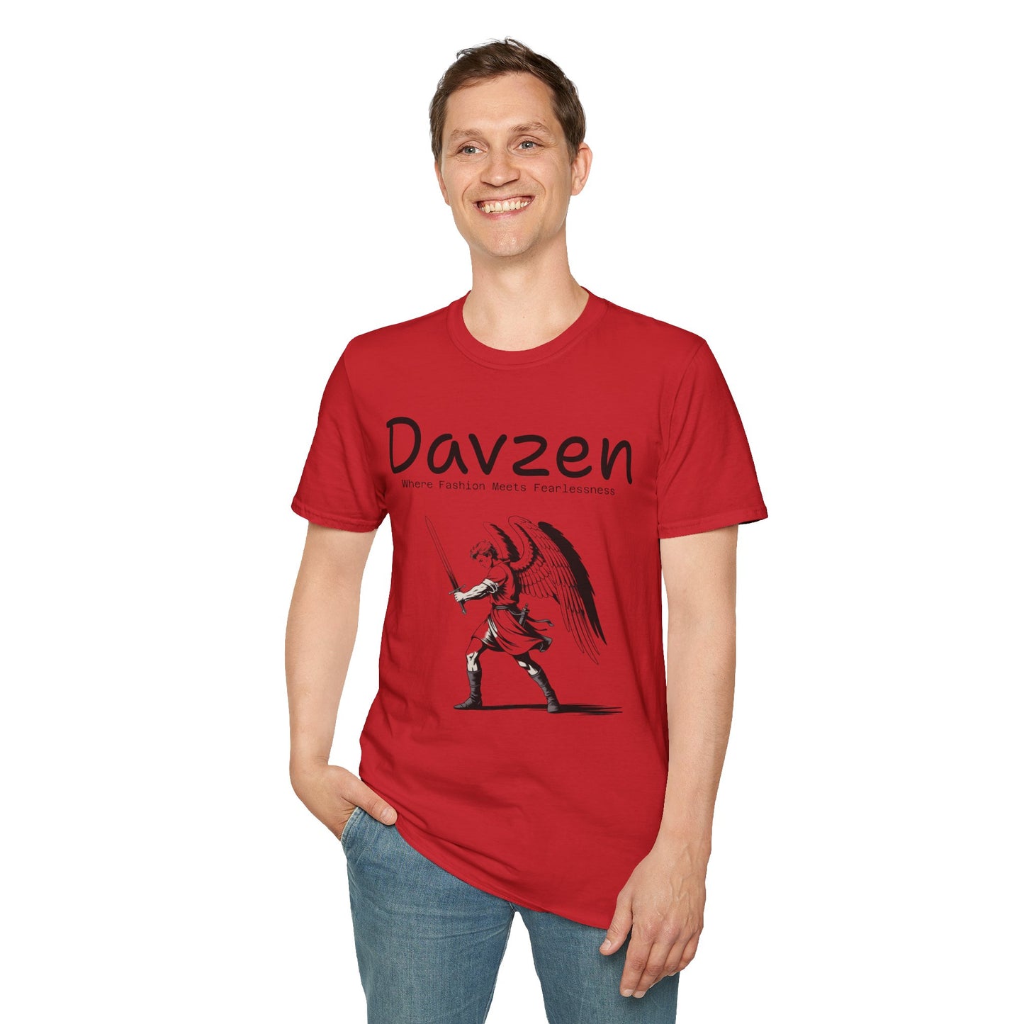 Angel Sword Unisex T-Shirt with Davzen Slogan