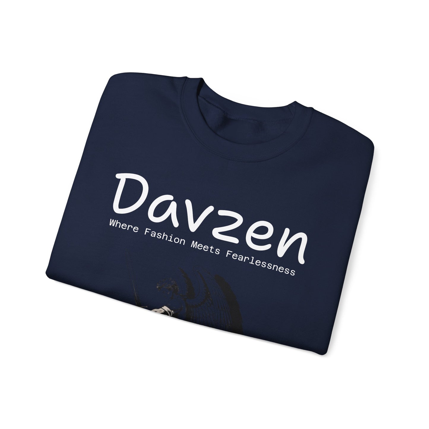 Davzen; Where Fashion Meets Fearlessness; Crewneck Sweatshirt - Unisex Heavy Blend