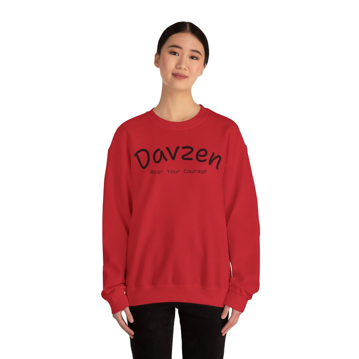 Crewneck Sweatshirt Courage Wear Davzen Unisex Heavy Blend