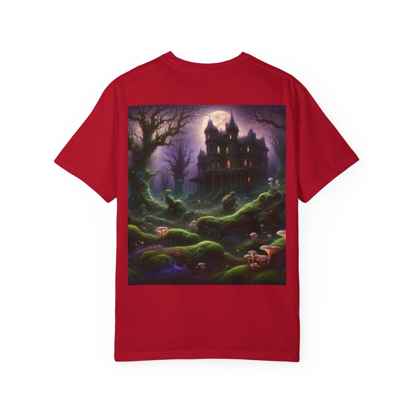 Mystical Unisex Garment-Dyed T-Shirt | Where Beauty Sleeps in Shadows, Gothic Tee, Casual Wear, Perfect for Halloween, Gift for Art [...]