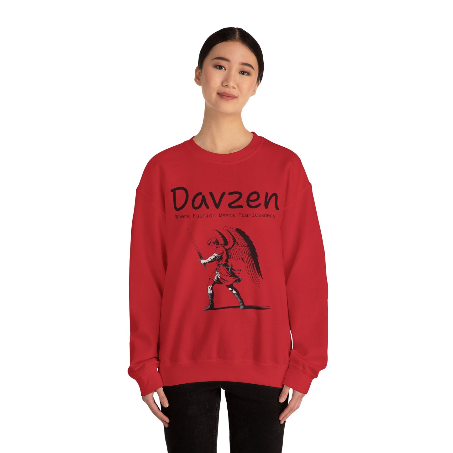 Davzen; Where Fashion Meets Fearlessness; Crewneck Sweatshirt - Unisex Heavy Blend