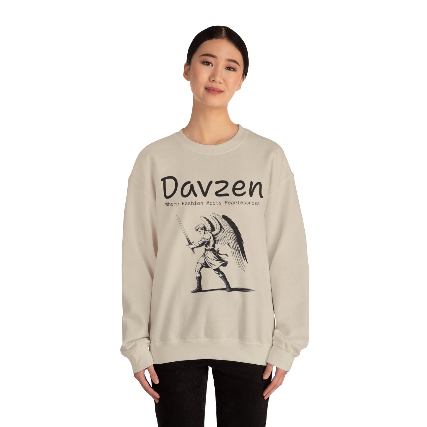 Davzen; Where Fashion Meets Fearlessness; Crewneck Sweatshirt - Unisex Heavy Blend