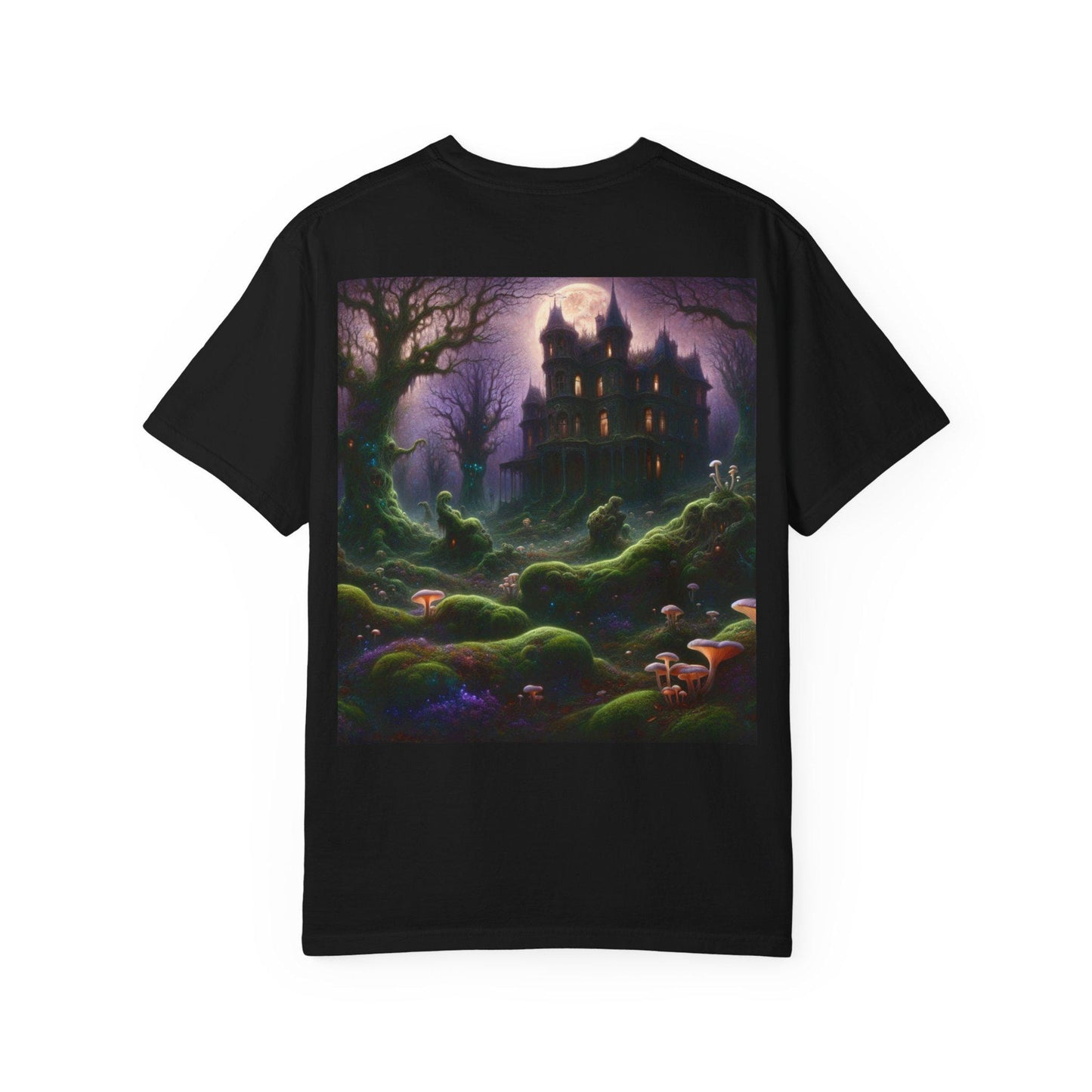 Mystical Unisex Garment-Dyed T-Shirt | Where Beauty Sleeps in Shadows, Gothic Tee, Casual Wear, Perfect for Halloween, Gift for Art [...]